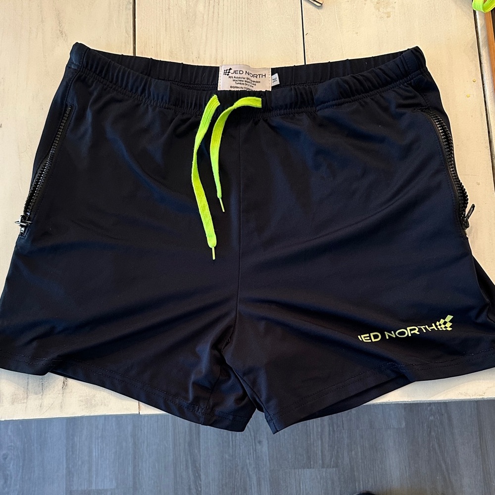 Jed North Athletic Shorts with Neon Highlights